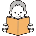 A Man Reading A Book Senior SVG Icon